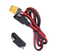 Câble adaptateur secteur SAE femelle 20 A et 240 W, 30 cm | Conducteurs en cuivre et fil 14 AWG, interface SAE définie et prise d'alimentation femelle, pour loisirs et énergie solaire