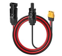 Câble Adaptateur Solaire vers XT60 12AWG pour Panneau Solaire Power Station | XT60 vers MC4 Connecteur Solaire Câble de Charge pour Ecoflow DELTA River Pro Max Générateur Solaires Portable, 60cm