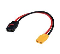 Câble adaptateur XT90 vers QS8 pour alimentation extérieure, XT90 F vers | Texture en PVC et cuivre, cordon de charge pour une utilisation en extérieur et FPV, petit câble d'alimentation