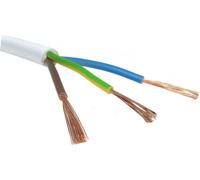 Câble avec boîtier H03Vv-F Omy 3X0,75 Blanc 300V - 100 Mb - E113Cc-Yy001