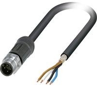 Câble blindé pour capteurs/actionneurs pour applications extérieures Phoenix Contact SAC-4P-M12MS/ 2,0-28X SH OD 1454121 Pôle