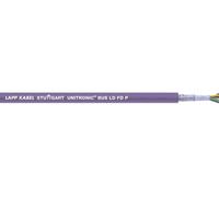 Câble BUS Unitronic LD FD P, section 2x2x0,25 mm², blindé, longueur 10 mètres, référence Lapp 2170214. Câble très flexible pour chaînes porte-câbles, 32 brins, sans halogène, ignifuge, câble BUS PUR p