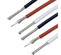 Câble chauffant avec mise à la terre, Câble silicone HT blindé 16AWG5KV -60°C à +200°C Multi 15-160ft