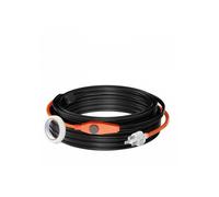 Câble Chauffant Tuyaux Antigel 25 m, 23 W/m, thermostat intégré, protection conduites eau