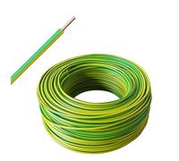 Câble conducteur H07 VU, 1 x 6 mm², 5 m, vert/jaune