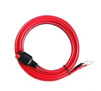 Câble connecteur de batterie 45 A 10 AWG vers anneau étamé | Câble de batterie en cuivre étamé 10 AWG pour camping-car pour batterie Interconnexion pour panneau solaire Kit de cordon
