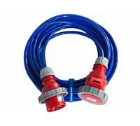 Rallonge électrique CEE haute tension en caoutchouc 16 A H07BQ-F 5 x 2,5 mm² IP67 25 m