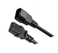 Câble d ' Extension C13 à C14 250V 10A, PVC Ignifuge avec Manchon résistant à l ' Abrasion pour rallonge d ' Alimentation électronique de Bureau