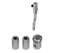Câble d'accélérateur pour débroussailleuse, motoculteur, cyclomoteur, hachoir - 1,5 mm - Avec pointe en Z et pince - Pièce de rechange