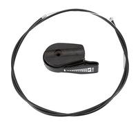 Câble d'accélérateur pour tondeuse à gazon Universel 65 '' Commande de remplacement de câble d'accélérateur Kit pour kit de poignée pour tondeuse à gazon Pièces de tondeuse à gazon (Noir)