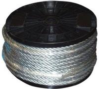 câble d'acier 5mm ZCCZPolyuréthaneZn (75m) charge max. 1330kg