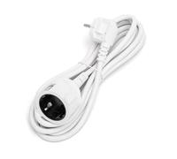 Câble d'alimentation 3 mètres 16A 250V~2P+E Rallonge H05VV-F 3G1,5mm² - Rallonge Schucko/Fiche d'extension Blanc (3m)