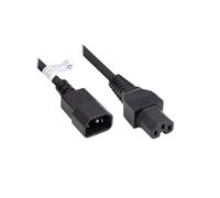 Câble d'Alimentation Alcasa P1450-S010 1m Noir - Connecteur C14/C15, H05V2V2-F 3x0.75mm², 250V 10A, PVC