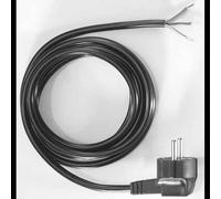 Câble d'alimentation Bachmann 304.184 Noir 2m, Connecteur Mâle coudé 90°, PVC Diam. 7mm