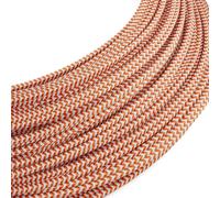 Câble d'alimentation basse tension Creative-Cables Original SELV 2x0,35 mm² (50 m, Orange ZigZag RZ15)