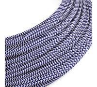 Câble d'alimentation basse tension SELV d'origine Creative-Cables, 2 x 0,35 mm² (50 m, bleu en zigzag RZ12)