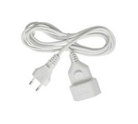Câble d'alimentation Brennenstuhl H03VVH2-F Blanc 3m, Connecteur Mâle vers Femelle, Référence 1161660