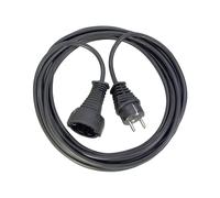 Câble d'alimentation Brennenstuhl H05VV-F 3G1,5 Noir 2m, Connecteur Mâle vers Femelle, Référence 1165010015