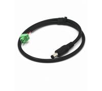 Câble d'alimentation CC 12 V/AC 24 V, 5,5 x 2,1 mm mâle/femelle vers 3,81 mm Phoenix Terminal Block adaptateur pour vidéosurveillance et caméras dôme et PTZ, bande LED, DVR, moniteur - 0,5 m (20