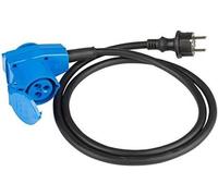 Câble d'alimentation coudé pour rallonge avec mise à la terre 230 V - conducteurs neutres adaptables