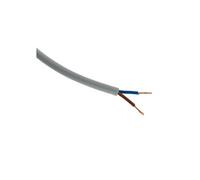 Zenitech - Câble d'Alimentation Électrique H05VV-F 2x 1,5mm² - Souple et Facile à Installer - Résistant à l'Abrasion - Gris - 10m
