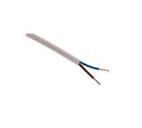 Zenitech Câble d'alimentation H05VV-F 2x1 mm² blanc 10 m