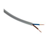Câble d'alimentation électrique HO5VV-F 2x 1 Gris - 10m