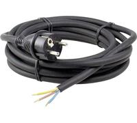 Câble d'alimentation en caoutchouc, 10 mètres, 230 V/16 A, H07RN-F 3x1,5, IP44, noir