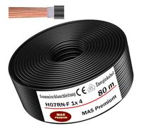 MAS Premium Câble chantier H07RN-F 1 conducteur 4 mm² Noir 5-100m