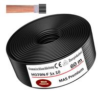 60m de câble souple en caoutchouc Câble de chantier H07RN-F 1x10 flexible pour appareils