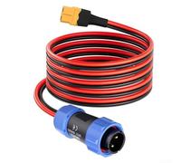 Câble d'alimentation en cuivre étamé femelle pour XT60 vers 2 broches pour station d'alimentation portable et générateur solaire BLUETTI AC200MAX AC200P AC300 AC500 EP500 Pro, étanche, 0,9 m