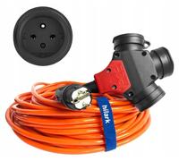 Câble d'alimentation H07BQF, 3 x 2,5 mm², longueur 15 mètres, couleur orange