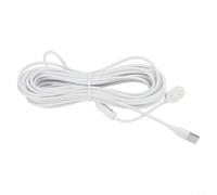 Câble d'alimentation pour Arlo Ultra-Pro 5S-4-3-Go2, cordon de charge extérieur IP65, fil d'extension TPE 20 AWG résistant aux intempéries, adaptateur de caméra de sécurité blanc de 5,2 m, 8 m, 10,4 m