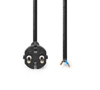 Câble d'alimentation pour aspirateur | 10 m | CEE 7/17 | 250 V AC | 16 A | Noir | PVC