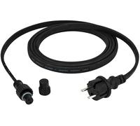 Câble d'alimentation SHOWGEAR pour guirlande lumineuse E27 noir - 3 m - Guirlandes lumineuses