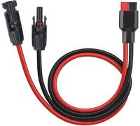 Câble d'alimentation solaire vers Anderson 10 AWG - 45 A. Rallonge pour panneau solaire destinée aux générateurs portables (60 cm)