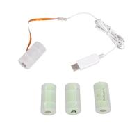 Câble de batterie factice USB vers 6 V LR14 C pour 4 piles LR14 C pour jouet, contrôleurs, chauffe-eau, torches