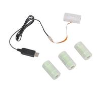 Câble de batterie factice USB vers 6 V LR14 C pour 4 piles LR14 C pour jouet, contrôleurs, chauffe-eau, torches, convertisseurs d'alimentation