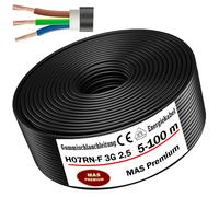 Câble de chantier flexible en caoutchouc 5-100 m H07RN-F 3G2,5 flexible pour ...