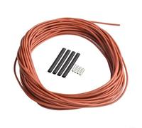 Câble de chauffage au sol 12 K avec bobine de fil chauffant en fibre de carbone, isolation en caoutchouc de silicone, résistance de 33 ohmm pour une performance de chauffage fiable (20 m)