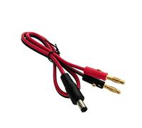 Câble de connecteur d ' Alimentation DC5, 5 X 2, 1 mm mâle fiche Banane 4 mm, Fil Rouge et 14 AWG pour Le câblage de Laboratoire, de Maison et de Table de Travail