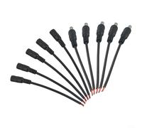 Câble de connecteur d'alimentation CC 5,5 x 2,1 mm, 5 paires mâle vers femelle pour système de surveillance de caméra de sécurité et ceinture LED, cuivre 22 AWG