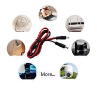 Câble de connecteur de 100 cm, fil d ' alimentation à prise mâle | Éclairage LED, module, ventilateur, tâches 12-24 volts