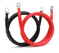 Câble de connexion de batterie 8 6 4AWG avec borne M8 SC, fil de connexion de batterie d'onduleur en cuivre pur RV, 20/30/40/50/60/100CM Red 1Pcs