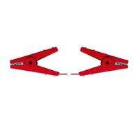 Câble de connexion interfils double avec 2 pinces croco pour clôture électrique Ako Rouge TU