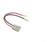 Câble de connexion robuste 50 A vers M8 avec joint en caoutchouc pour réseau solaire et distribution d'énergie électrique Rouge/noir 12 AWG Taille 30 cm (30 cm)