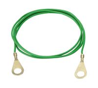 Câble de connexion terre avec œillets M8 Ako Vert 100 cm