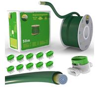 Câble de délimitation de 50 m + 10 connecteurs de câble pour Tondeuse Robot à Gazon - Kit d'accessoires de Fil de délimitation pour câble de Recherche - Compatible