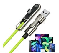 Câble de données sur pied de 240 W, double fiche, câble de charge rapide latéral pliable, support invisible 2 en 1 et support de câble, adapté pour l'extérieur, le camping, la randonnée, les