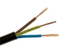 Câble de gaine H03VV-F (OMY) 3 x 0,75 mm² noir 300/300 V / 100 m /